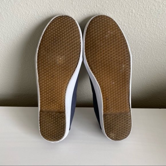 Vans, Dark Blue/White Skinny Stripes Tazie Lace Up Canvas Sneakers, Size 6.5 - Picture 8 of 9